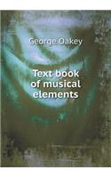 Text Book of Musical Elements