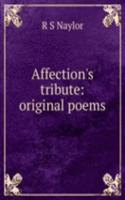 Affection's tribute: original poems