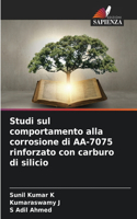 Studi sul comportamento alla corrosione di AA-7075 rinforzato con carburo di silicio