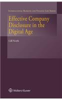 Effective Company Disclosure in the Digital Age