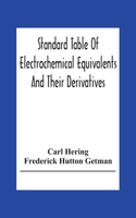 Standard Table Of Electrochemical Equivalents And Their Derivatives, With Explanatory Text On Electrochemical Calculations, Solutions Of Typical Practical Examples And Introductory Notes On Electrochemistry