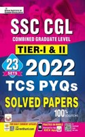 SSC CGL Tier I and II 23 Sets 2022 TCS PYQs Solved Papers (English Medium) (3890)