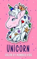 Unicorn Color By Number Kids