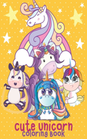 Cute Unicorn Coloring Book