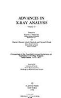 Advances in X-ray Analysis