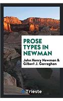 Prose Types in Newman