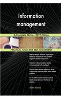 Information management A Complete Guide - 2019 Edition