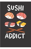 Sushi Addict Notebook Journal