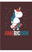 Americorn: Lined Journal Lined Notebook 6x9 110 Pages Ruled