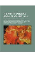 The North Carolina Booklet Volume 19-20; Great Events in North Carolina History