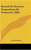 Recueil de Diverses Propositions de Geometrie (1801)