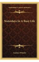 Yesterdays In A Busy Life: (English)