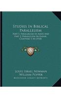 Studies In Biblical Parallelism