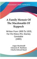 Family Memoir Of The Macdonalds Of Keppoch