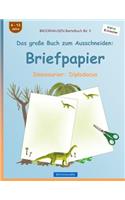 BROCKHAUSEN Bastelbuch Band 3 - Das große Buch zum Ausschneiden: Briefpapier: Dinosaurier: Diplodocus(3 Dinosaurier: Diplodocus)