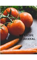 My Recipe Journal: 100Pages, Large 8.5 x 11 IN,