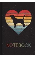 Notebook: English Beagle Gifts Present for Pet Owner Silhouette Blank Lined Notebook for Dog Mom Dad Cool Gift Idea for Men Women Kids Journal Thanksgiving Bi