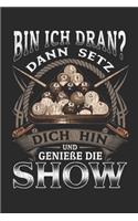 Bin Ich Dran? Dann Setz dich hin und Genieße die Show: Notizbuch A5 Kariert Tagebuch Lustig Geschenk Journal Buch Pool Billard Snooker Geschenk