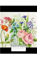 Composition Notebook: Back to School Flower Notebooks for Students