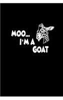 Moo.. I'm A Goat: Hangman Puzzles - Mini Game - Clever Kids - 110 Lined Pages - 6 X 9 In - 15.24 X 22.86 Cm - Single Player - Funny Great Gift