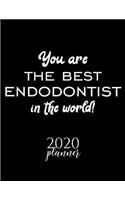 You Are The Best Endodontist In The World! 2020 Planner