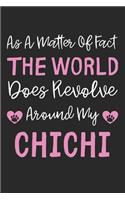 As A Matter Of Fact The World Does Revolve Around My ChiChi: Lined Journal, 120 Pages, 6 x 9, ChiChi Dog Gift Idea, Black Matte Finish (As A Matter Of Fact The World Does Revolve Around My ChiChi Journal)