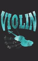 Geige Notizbuch: Geige Notizbuch die Perfekte Geschenkidee für Musiker oder Geigen Fans. Das Taschenbuch hat 120 weiße Seiten mit Punktraster die dich beim Schreiben