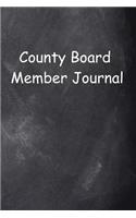 County Board Member Journal Chalkboard Design