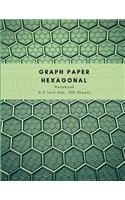 Graph Paper Hexagonal Notebook 0.5 Inch Hex, 100 Sheets