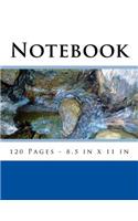 8.5 X 11 Notebook - Blue