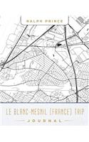 Le Blanc-Mesnil (France) Trip Journal: Lined Travel Journal/Diary/Notebook with Le Blanc-Mesnil (France) Map Cover Art