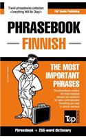 English-Finnish phrasebook and 250-word mini dictionary