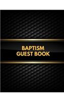 Baptism Guest Book: Memory Message Book with Photo Page & Gift Log for Family, Friends & Guest to Write Wishes & Aspiration and Sign in Use at Baptism, Christenings, Ba