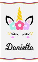 Daniella: Personal Notebook Personal Diary Unicorn Notebook Personalized Journal Customized Journal Unicorn Lover Gift Personal Name Notebook