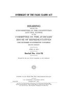 Oversight of the False Claims Act