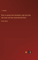 Rom in seinen drei Gestalten, oder das alte, das neue und das unterirdische Rom