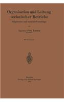 Organisation Und Leitung Technischer Betriebe