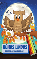 Búhos lindos Libro para colorear: Una manera divertida de introducir los pájaros sabios a su joven aprendiz &#1472; Impresionantes imágenes con búhos fruncidos y alegres &#1472; 60 p
