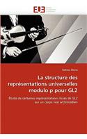 structure des représentations universelles modulo p pour gl2