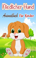 Niedlicher Hund Ausmalbuch Für Kinder