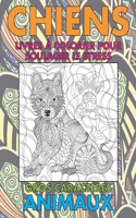 Livres a colorier pour soulager le stress - Gros caracteres - Animaux - Chiens