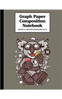 Graph Paper Composition Notebook Quad Rule 5x5 Grid Paper - 150 Sheets (Large, 8.5 x 11")