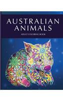 Australian animals adult coloring book