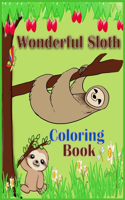 Wonderful Sloth Coloring Book