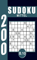 Sudoku Erwachsene Mittel Band 10: Großdruck im DIN A4-Format, 200 Rätsel 9x9 Sudokus für Erwachsene Mittel mit Lösungen Ein tolles Geschenk für Erwachsene und Senioren..