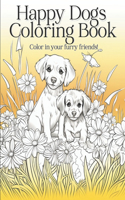 Happy Dogs Coloring Book