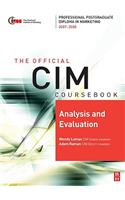 CIM Coursebook 07/08 Analysis and Evaluation