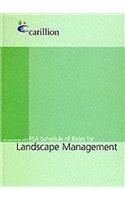 PSA Schedule of Rates for Landscape Management