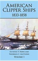 American Clipper Ships, 1833-58