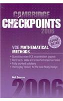 Cambridge Checkpoints Vce Mathematical Methods 2006